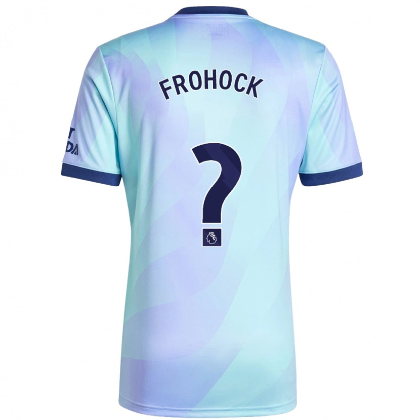 Danxen Bambino Maglia Marley Frohock #0 Acquamarina Kit Gara Third 2024/25 Maglietta