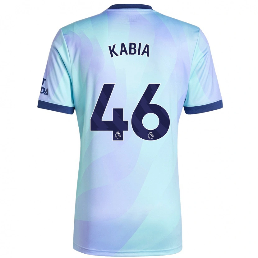 Danxen Bambino Maglia Ismeal Kabia #46 Acquamarina Kit Gara Third 2024/25 Maglietta