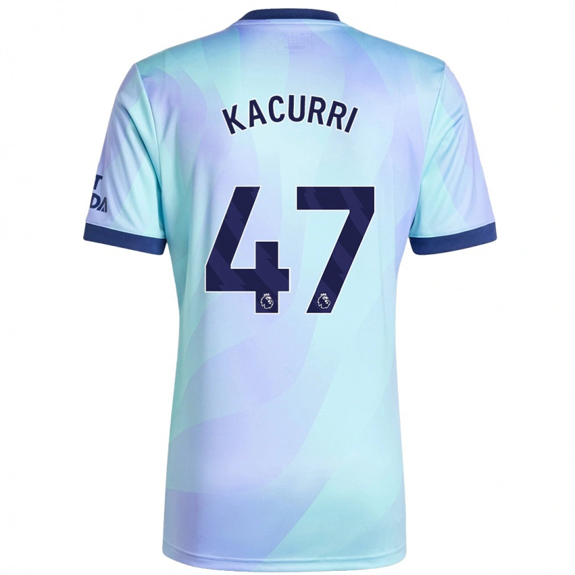 Danxen Bambino Maglia Maldini Kacurri #47 Acquamarina Kit Gara Third 2024/25 Maglietta