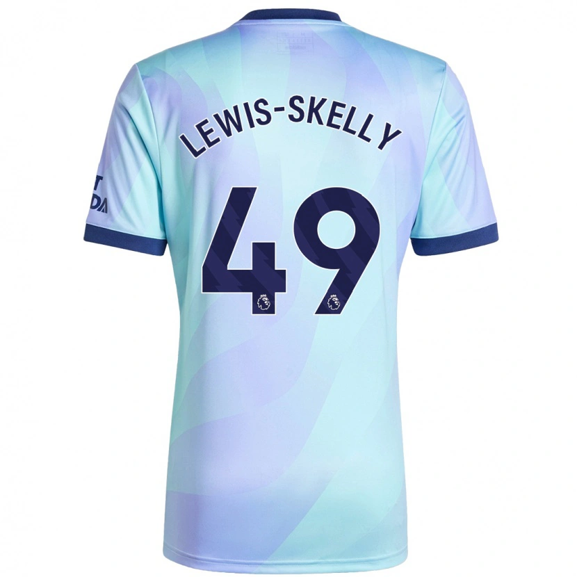 Danxen Bambino Maglia Myles Lewis-Skelly #49 Acquamarina Kit Gara Third 2024/25 Maglietta