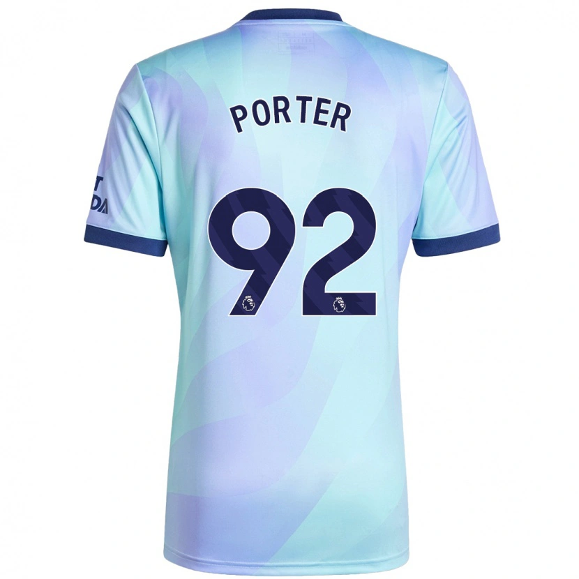 Danxen Bambino Maglia Jack Porter #92 Acquamarina Kit Gara Third 2024/25 Maglietta