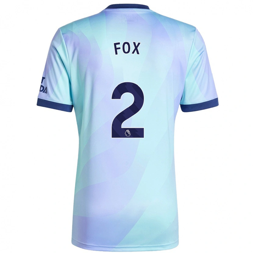 Danxen Bambino Maglia Emily Fox #2 Acquamarina Kit Gara Third 2024/25 Maglietta
