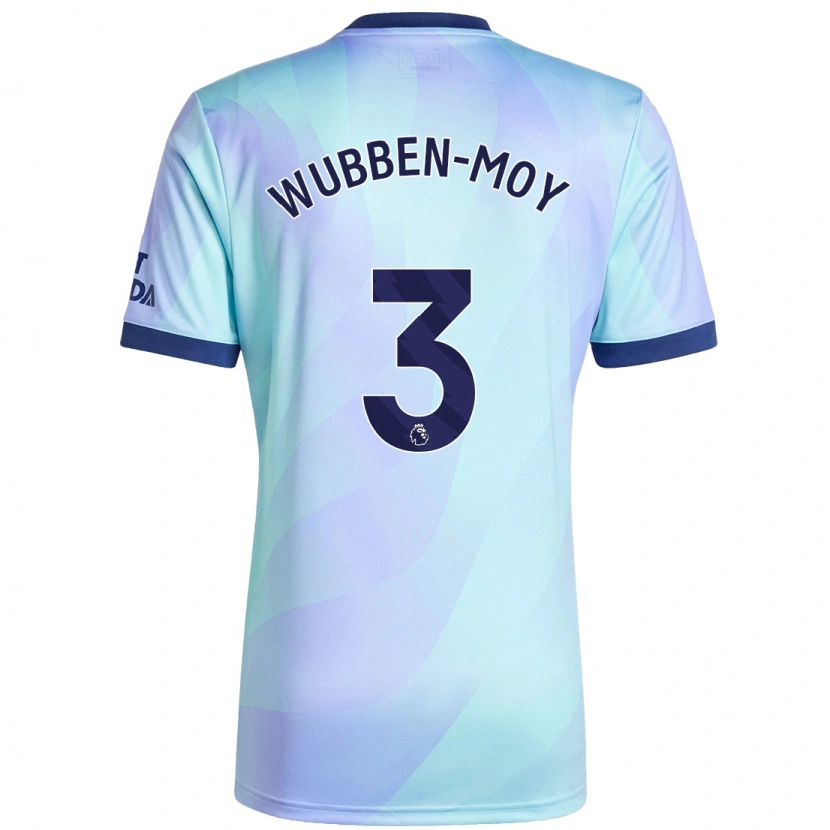 Danxen Bambino Maglia Lotte Wubben-Moy #3 Acquamarina Kit Gara Third 2024/25 Maglietta