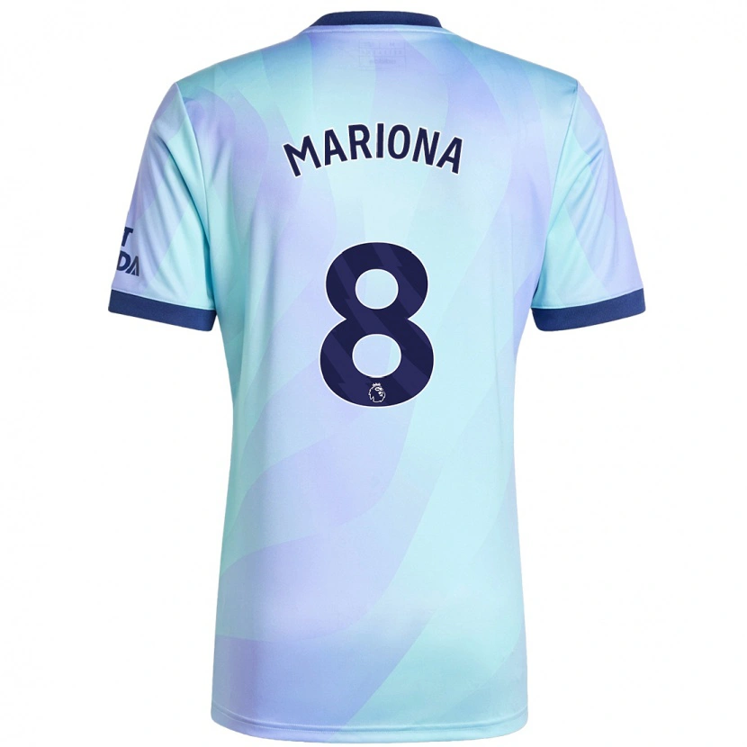Danxen Bambino Maglia Mariona Caldentey #8 Acquamarina Kit Gara Third 2024/25 Maglietta