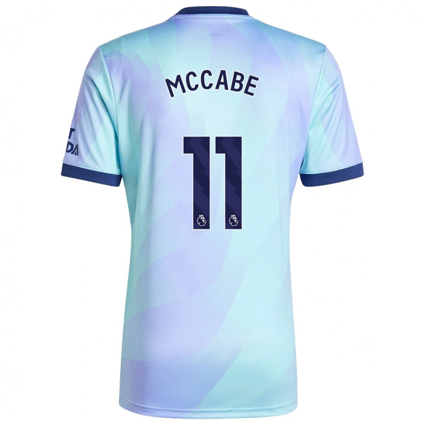 Danxen Bambino Maglia Katie Mccabe #11 Acquamarina Kit Gara Third 2024/25 Maglietta