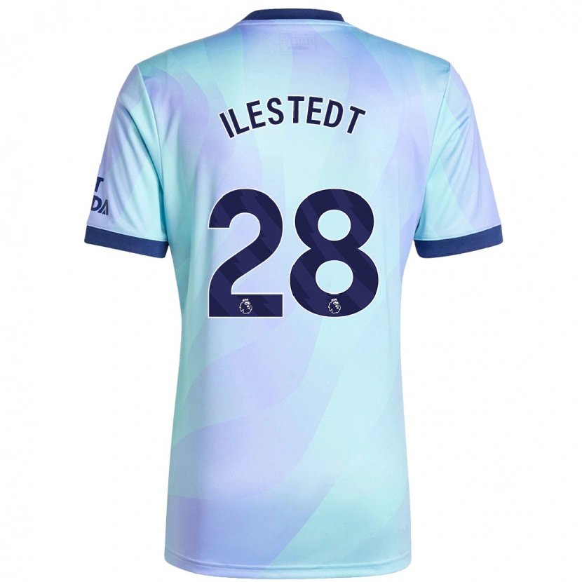 Danxen Bambino Maglia Amanda Ilestedt #28 Acquamarina Kit Gara Third 2024/25 Maglietta