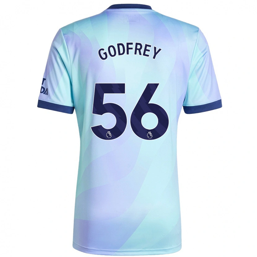 Danxen Bambino Maglia Freya Godfrey #56 Acquamarina Kit Gara Third 2024/25 Maglietta