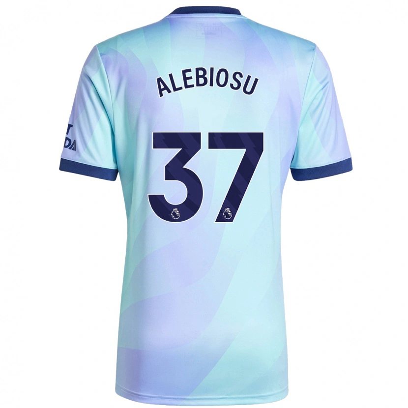 Danxen Bambino Maglia Ryan Alebiosu #37 Acquamarina Kit Gara Third 2024/25 Maglietta