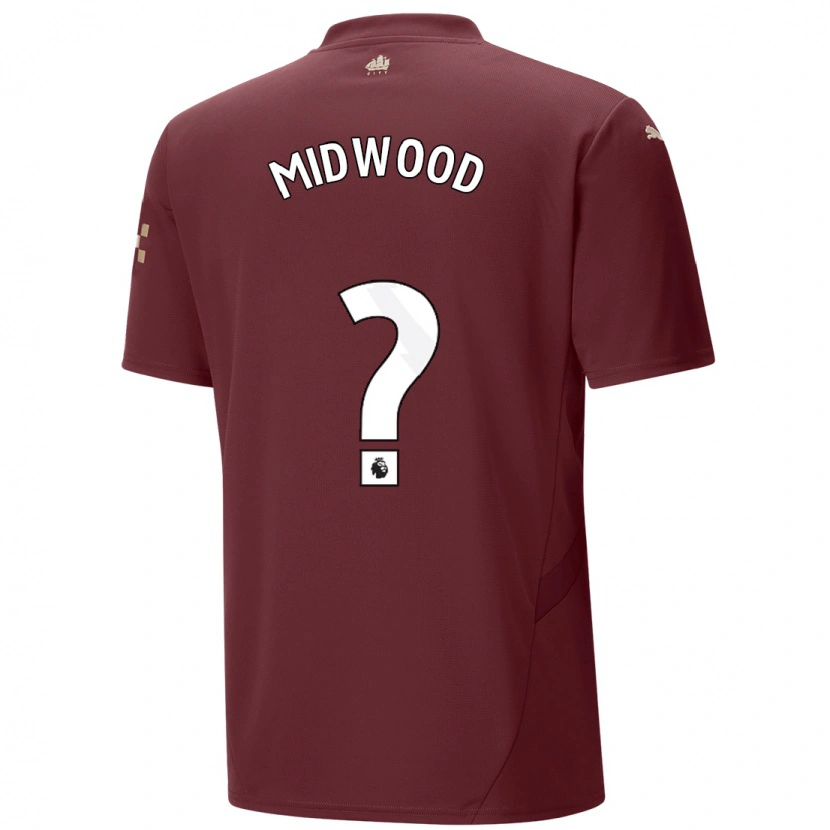 Danxen Bambino Maglia Kylan Midwood #0 Marrone Kit Gara Third 2024/25 Maglietta