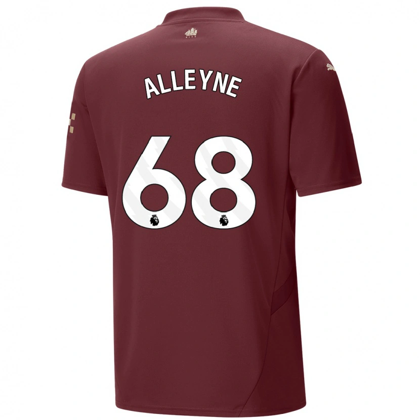 Danxen Bambino Maglia Max Alleyne #68 Marrone Kit Gara Third 2024/25 Maglietta