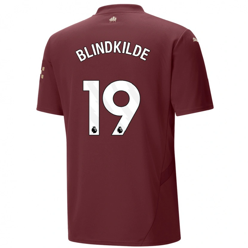 Danxen Bambino Maglia Laura Blindkilde Brown #19 Marrone Kit Gara Third 2024/25 Maglietta