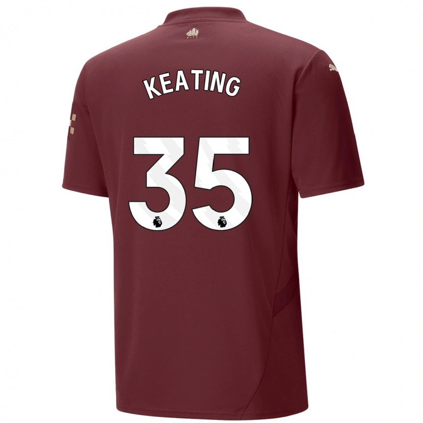 Danxen Bambino Maglia Khiara Keating #35 Marrone Kit Gara Third 2024/25 Maglietta