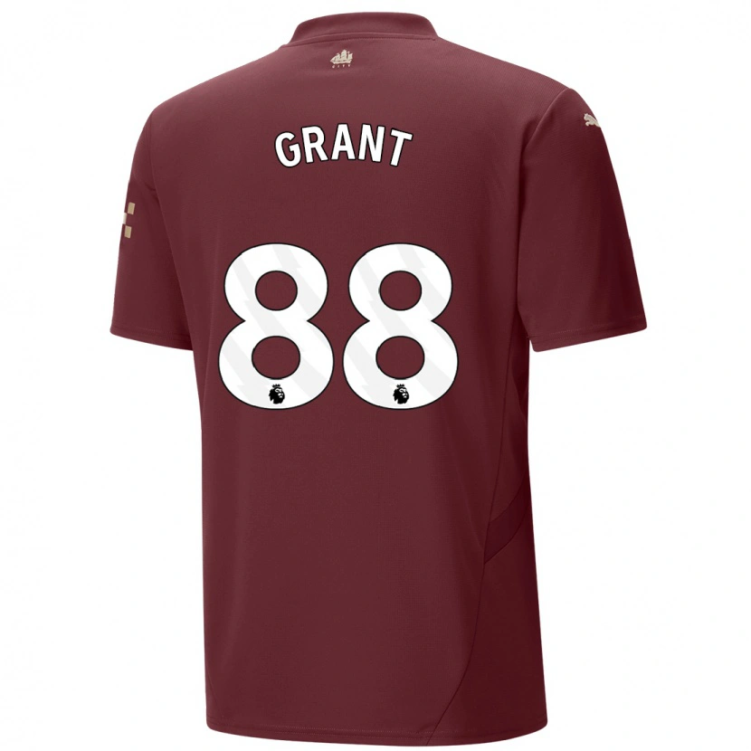 Danxen Bambino Maglia True Grant #88 Marrone Kit Gara Third 2024/25 Maglietta