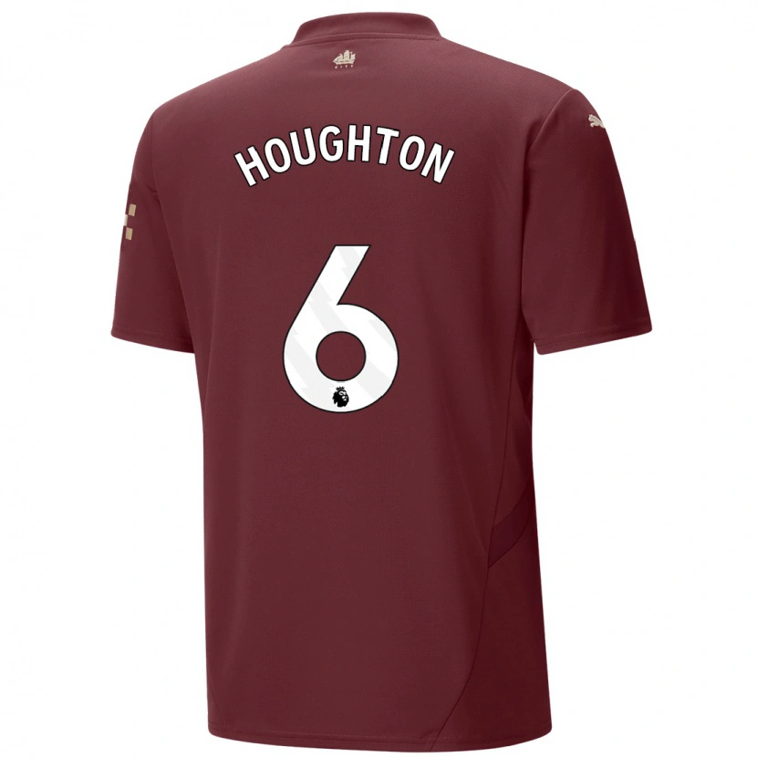 Danxen Bambino Maglia Steph Houghton #6 Marrone Kit Gara Third 2024/25 Maglietta