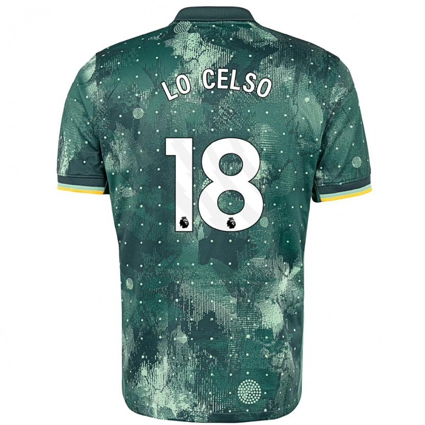 Danxen Bambino Maglia Giovani Lo Celso #20 Verde Menta Kit Gara Third 2024/25 Maglietta