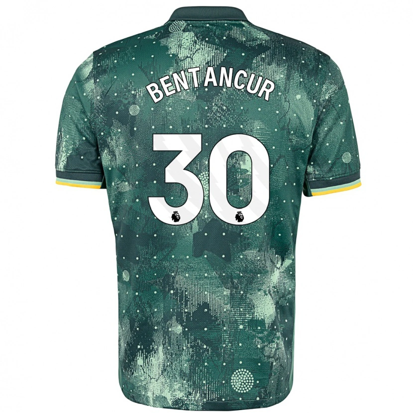 Danxen Bambino Maglia Rodrigo Bentancur #30 Verde Menta Kit Gara Third 2024/25 Maglietta