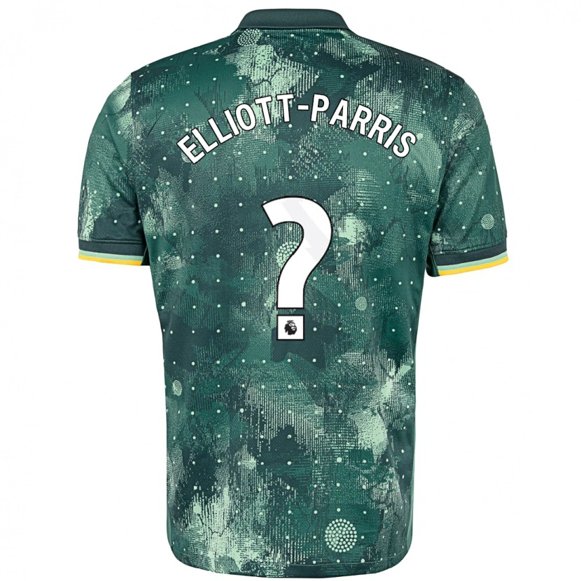 Danxen Bambino Maglia Reiss Elliott-Parris #0 Verde Menta Kit Gara Third 2024/25 Maglietta