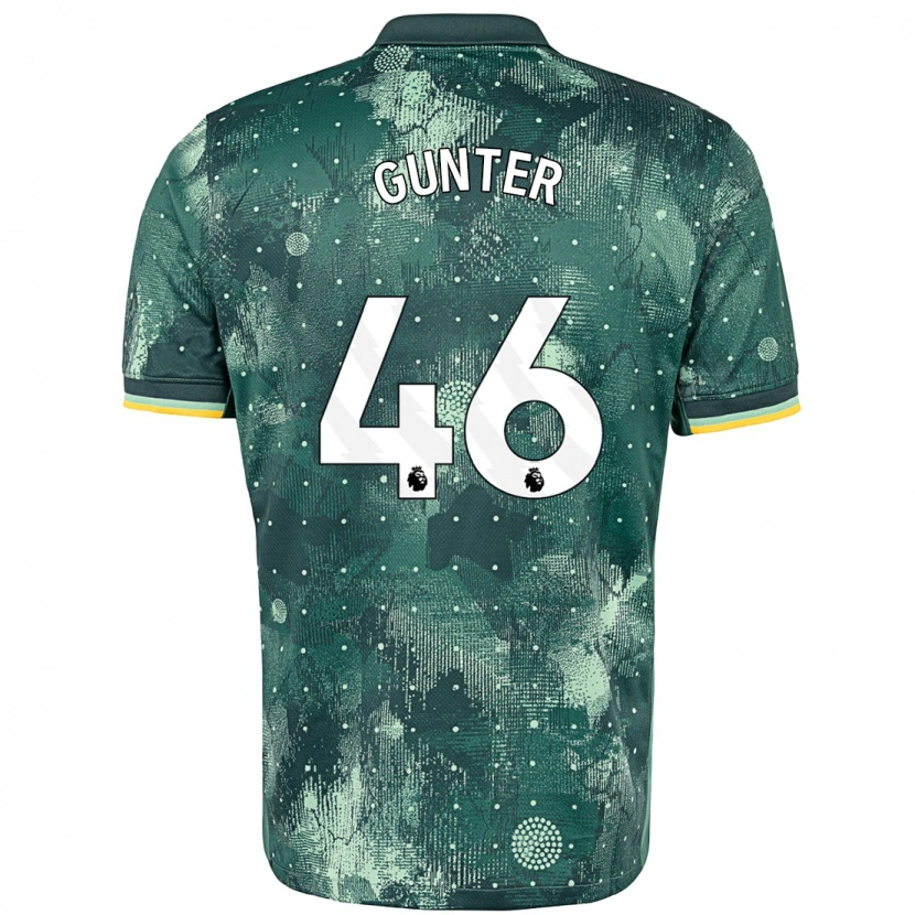 Danxen Bambino Maglia Luca Gunter #46 Verde Menta Kit Gara Third 2024/25 Maglietta
