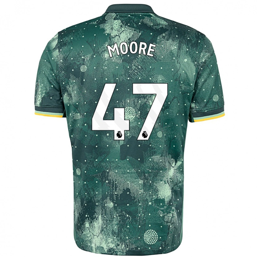 Danxen Bambino Maglia Mikey Moore #47 Verde Menta Kit Gara Third 2024/25 Maglietta