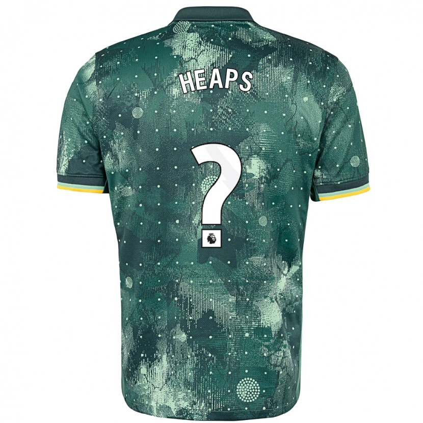 Danxen Bambino Maglia Billy Heaps #0 Verde Menta Kit Gara Third 2024/25 Maglietta