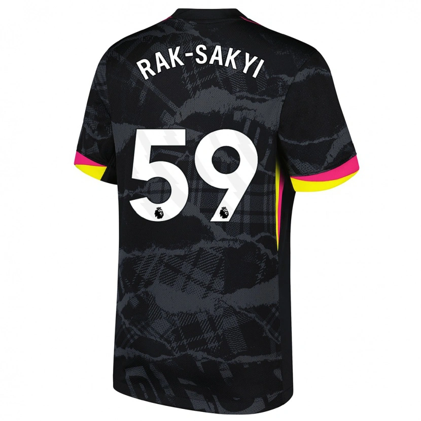 Danxen Bambino Maglia Sam Rak-Sakyi #59 Nero Rosa Kit Gara Third 2024/25 Maglietta