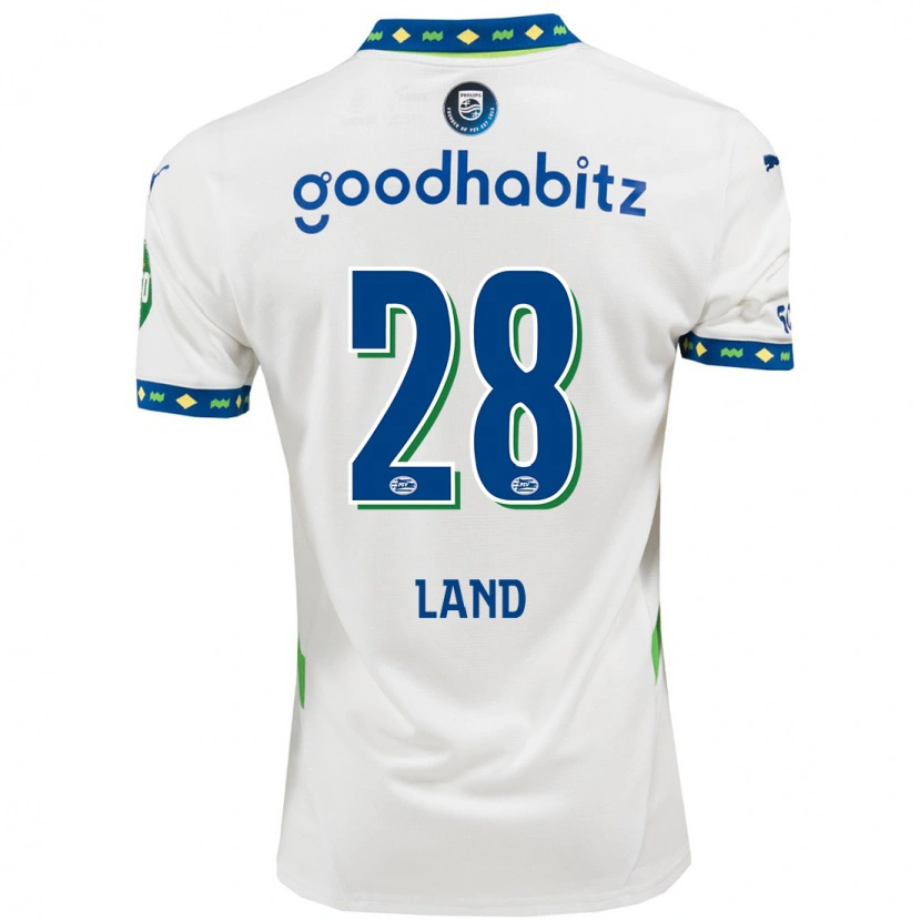 Danxen Bambino Maglia Tygo Land #28 Bianco Blu Scuro Kit Gara Third 2024/25 Maglietta
