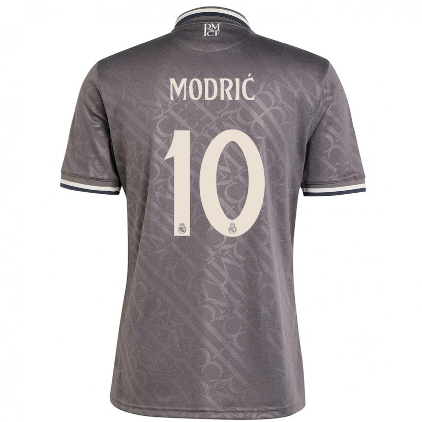 Danxen Bambino Maglia Luka Modric #10 Antracite Kit Gara Third 2024/25 Maglietta