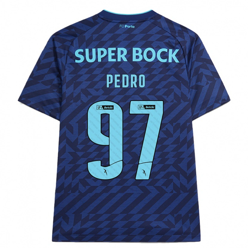Danxen Bambino Maglia Zé Pedro #97 Blu Navy Kit Gara Third 2024/25 Maglietta