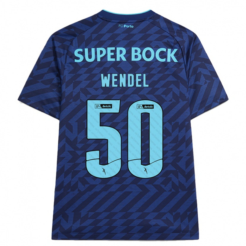 Danxen Bambino Maglia Wendel #50 Blu Navy Kit Gara Third 2024/25 Maglietta