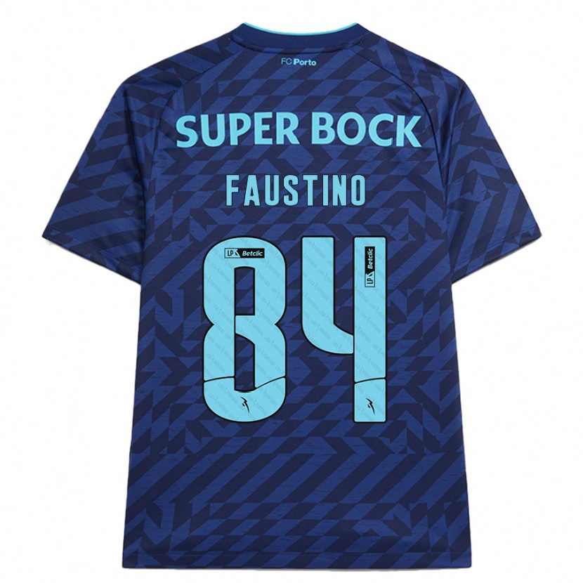 Danxen Bambino Maglia Levi Faustino #84 Blu Navy Kit Gara Third 2024/25 Maglietta