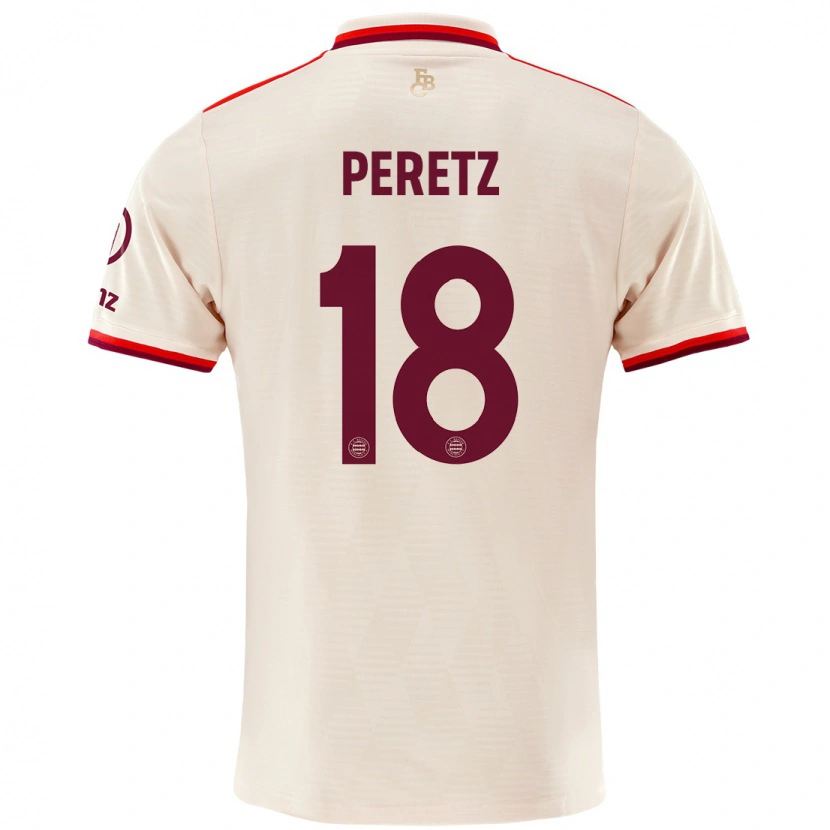 Danxen Bambino Maglia Daniel Peretz #18 Lino Kit Gara Third 2024/25 Maglietta