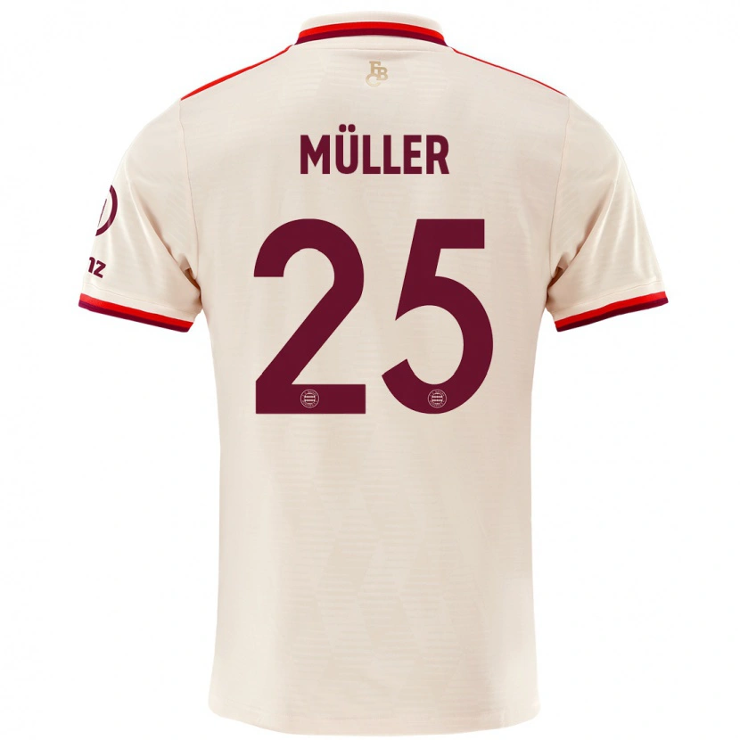 Danxen Bambino Maglia Thomas Müller #25 Lino Kit Gara Third 2024/25 Maglietta