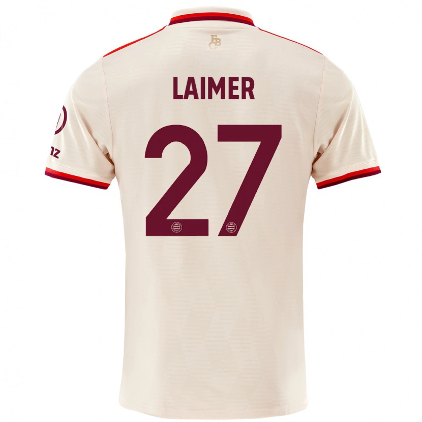 Danxen Bambino Maglia Konrad Laimer #27 Lino Kit Gara Third 2024/25 Maglietta