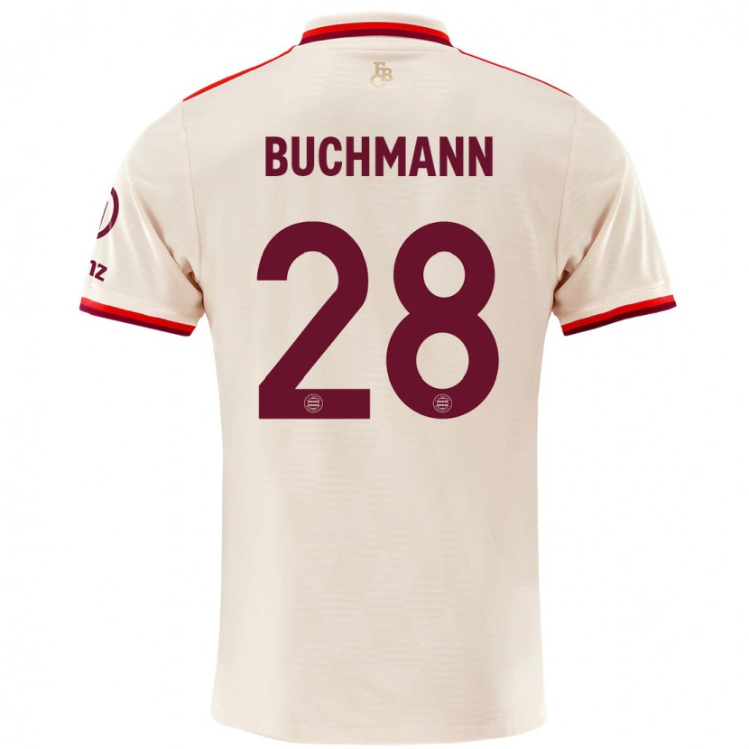 Danxen Bambino Maglia Tarek Buchmann #28 Lino Kit Gara Third 2024/25 Maglietta