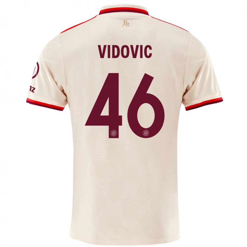 Danxen Bambino Maglia Gabriel Vidovic #46 Lino Kit Gara Third 2024/25 Maglietta