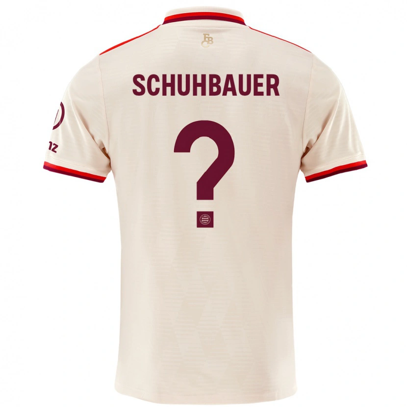Danxen Bambino Maglia Maximilian Schuhbauer #0 Lino Kit Gara Third 2024/25 Maglietta