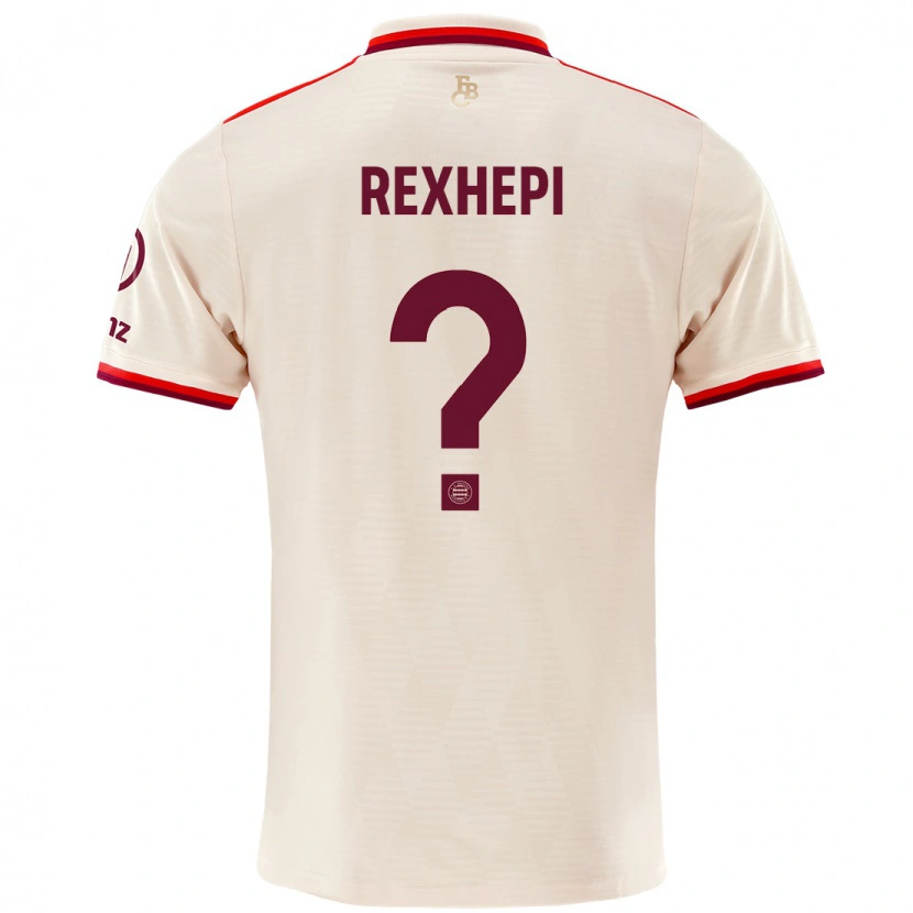 Danxen Bambino Maglia Erion Rexhepi #0 Lino Kit Gara Third 2024/25 Maglietta