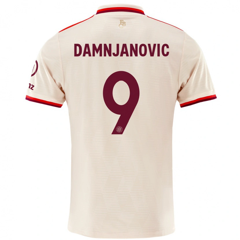 Danxen Bambino Maglia Jovana Damnjanović #9 Lino Kit Gara Third 2024/25 Maglietta