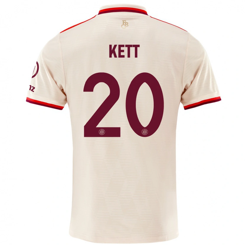 Danxen Bambino Maglia Franziska Kett #20 Lino Kit Gara Third 2024/25 Maglietta