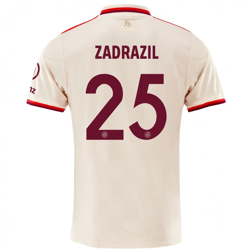 Danxen Bambino Maglia Sarah Zadrazil #25 Lino Kit Gara Third 2024/25 Maglietta