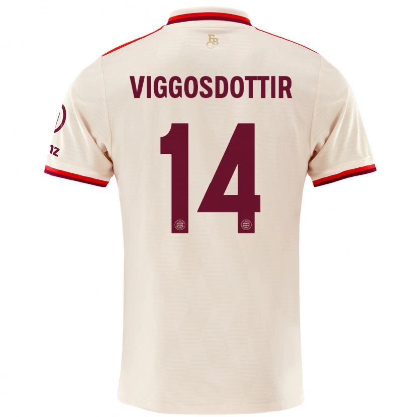 Danxen Bambino Maglia Glodis Perla Viggosdottir #14 Lino Kit Gara Third 2024/25 Maglietta