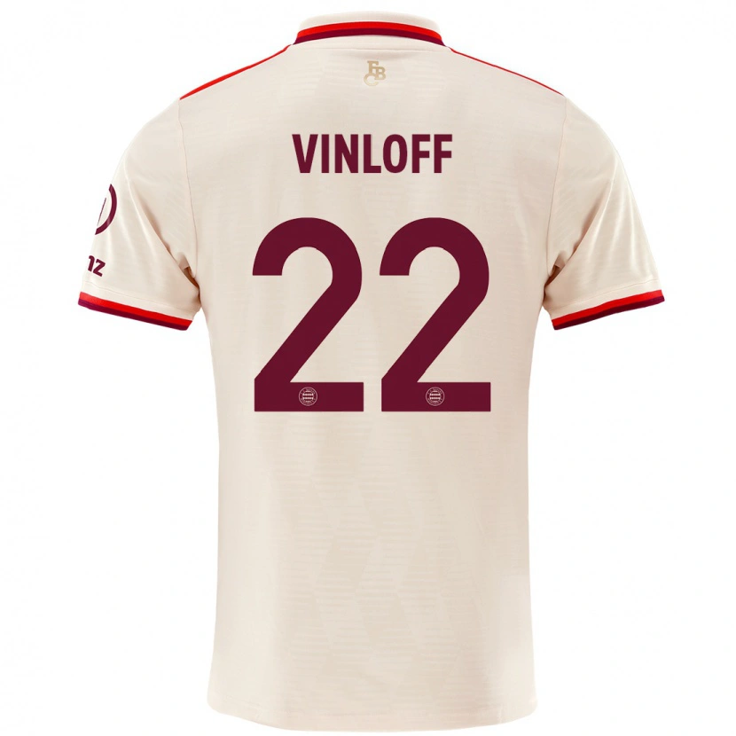 Danxen Bambino Maglia Matteo Vinloff #22 Lino Kit Gara Third 2024/25 Maglietta