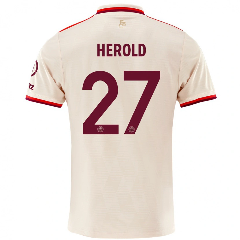 Danxen Bambino Maglia David Herold #27 Lino Kit Gara Third 2024/25 Maglietta