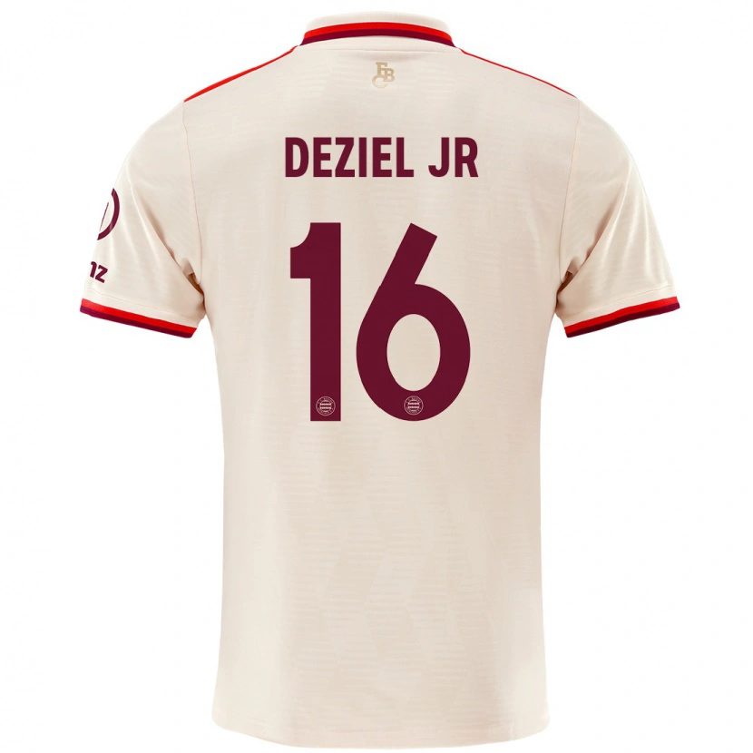 Danxen Bambino Maglia Robert Deziel Jr #16 Lino Kit Gara Third 2024/25 Maglietta