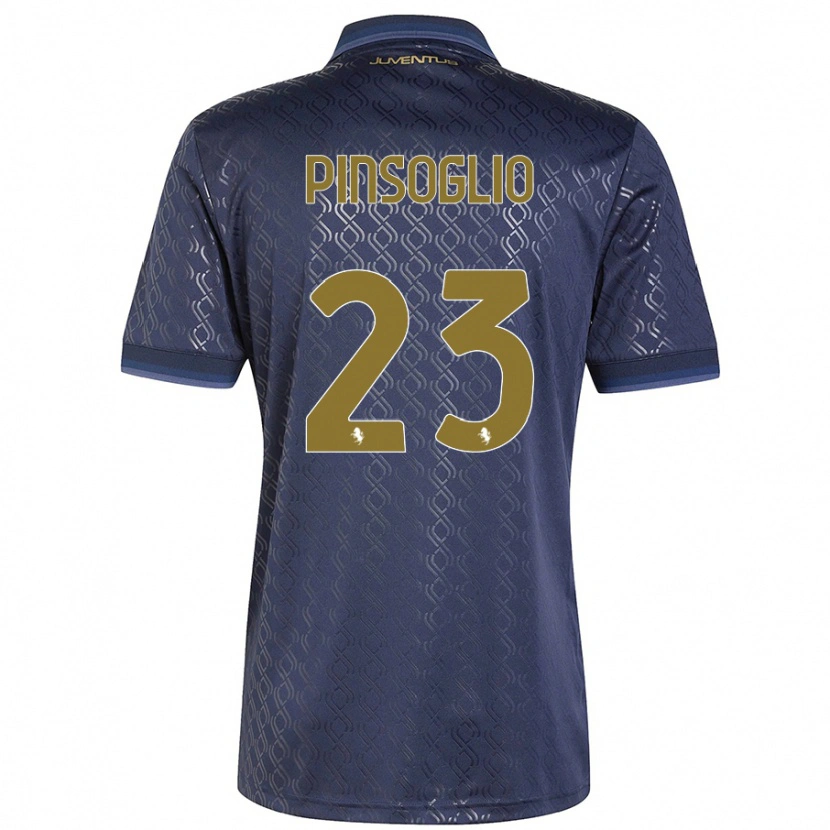 Danxen Bambino Maglia Carlo Pinsoglio #23 Blu Navy Kit Gara Third 2024/25 Maglietta