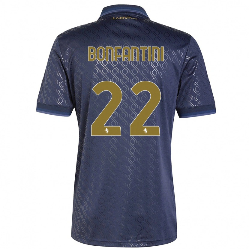 Danxen Bambino Maglia Agnese Bonfantini #22 Blu Navy Kit Gara Third 2024/25 Maglietta