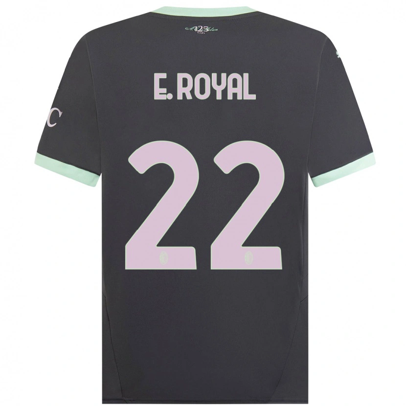 Danxen Bambino Maglia Emerson Royal #22 Grigio Kit Gara Third 2024/25 Maglietta