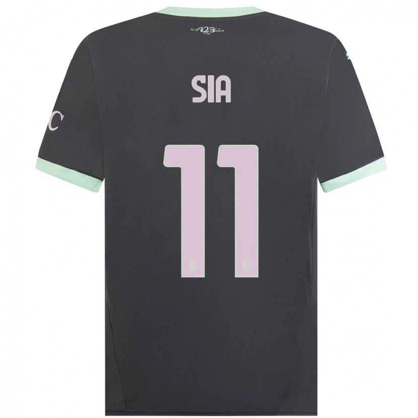 Danxen Bambino Maglia Diego Sia #11 Grigio Kit Gara Third 2024/25 Maglietta