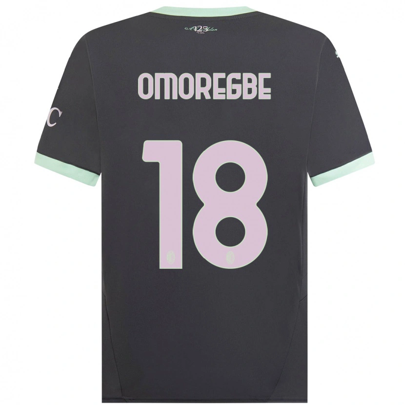 Danxen Bambino Maglia Bob Murphy Omoregbe #18 Grigio Kit Gara Third 2024/25 Maglietta