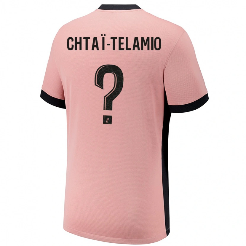 Danxen Bambino Maglia Zayon Chtaï-Telamio #0 Rosa Ruggine Kit Gara Third 2024/25 Maglietta